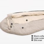 Nomad Heat Wool Sleeping Bag with linen outer and silk inner
